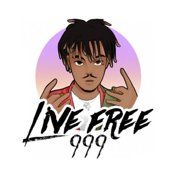 Live Free 999 JUICE WRLD Medium Puff Print Brown Hoodie Streetwear Skater Punk - Picture 11 of 11